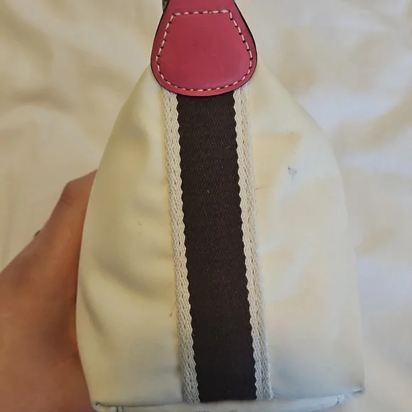 White and Pink Vintage Mini Coach Bag - Picture 10 of 11